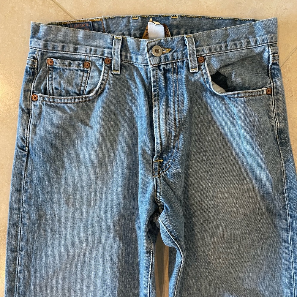 Lucky Brand Relaxed Jeans Size 29 Ladies Mens Perfectly Worn-In Just Right - Picture 2 of 16
